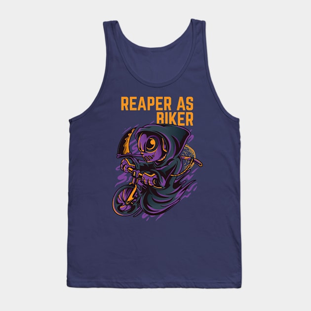 Reaper as Biker Tank Top by Stellart